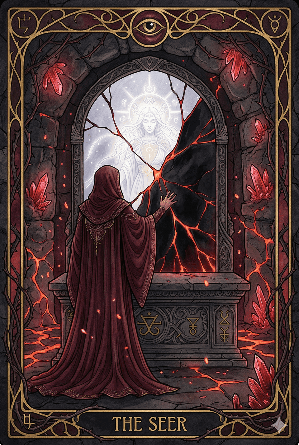 靈魂原型塔羅牌：熔岩之鏡 (DAME) — 照見你不敢看的那一面。