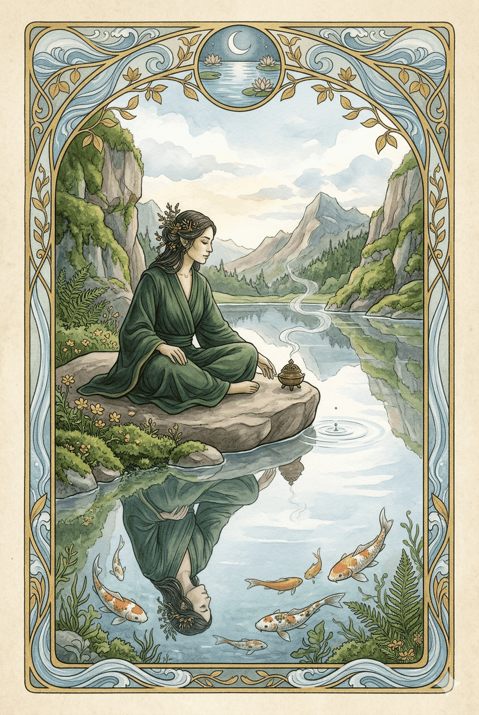 靈魂原型塔羅牌：沉香靜水 (DAMT) — 你的溫柔是一種結界，讓人安心到不想離開。