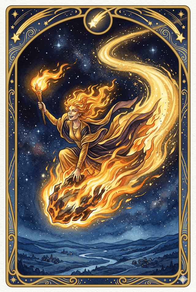 流星執炬 塔羅牌