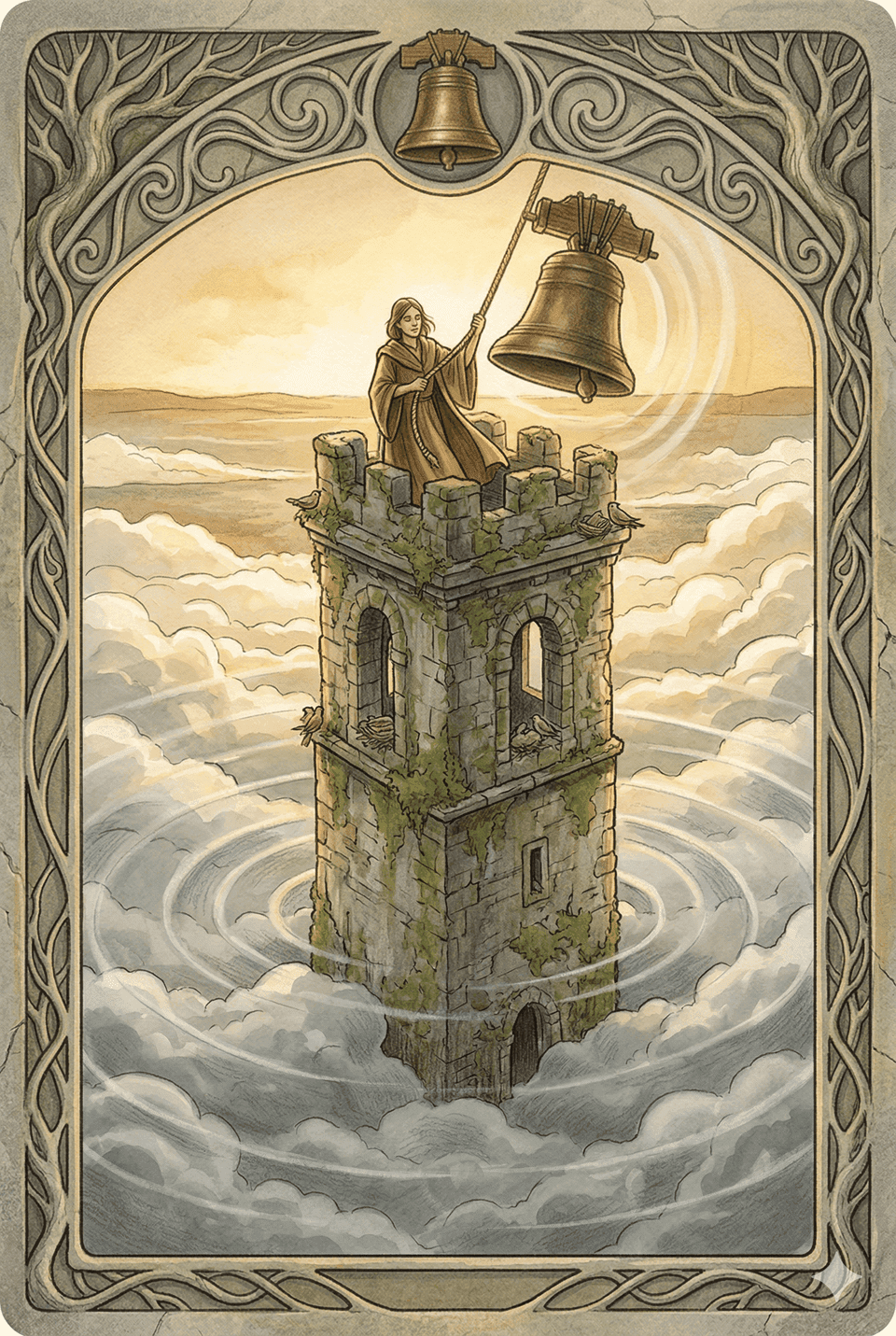 靈魂原型塔羅牌:晨鐘守塔 (RALT) — 你是那個在混亂中保持清醒的人。