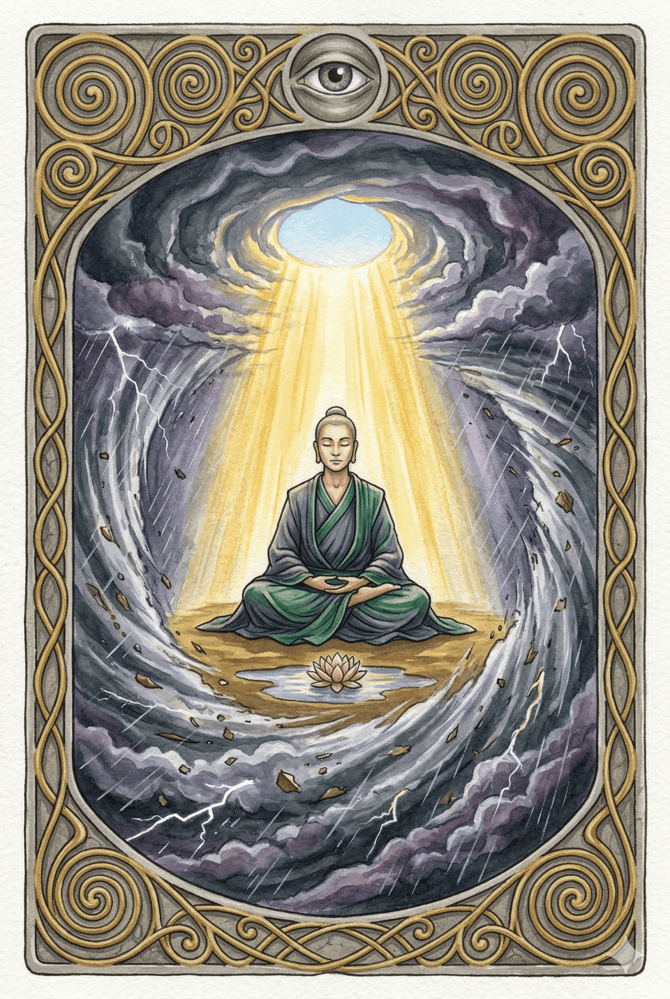 靈魂原型塔羅牌:風眼之心 (RAME) — 你在風暴中心,反而最平靜。
