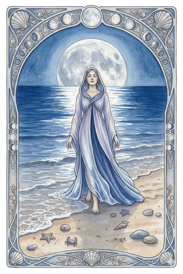 月光潮汐 塔羅牌