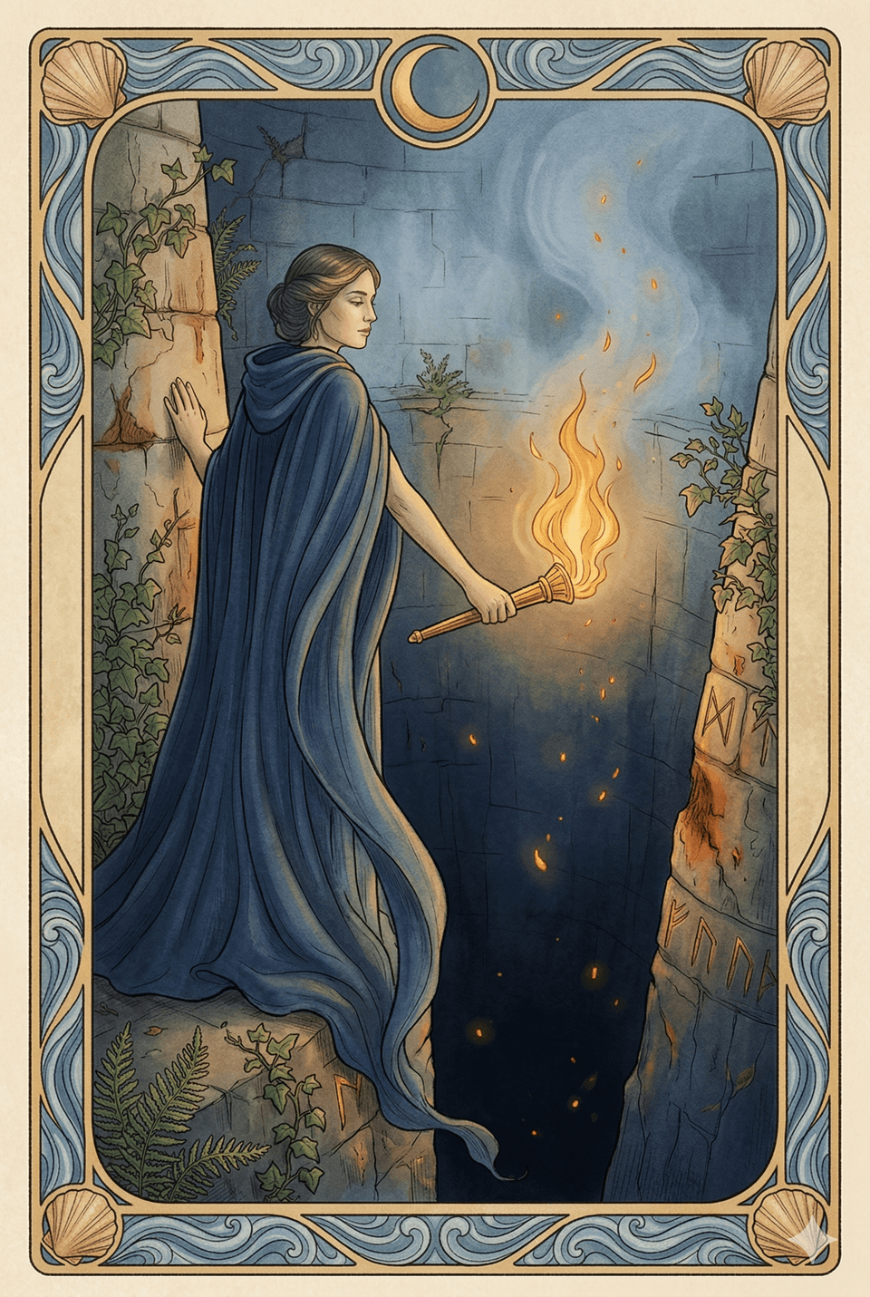 深淵守炬 — 關係人格原型卡範例